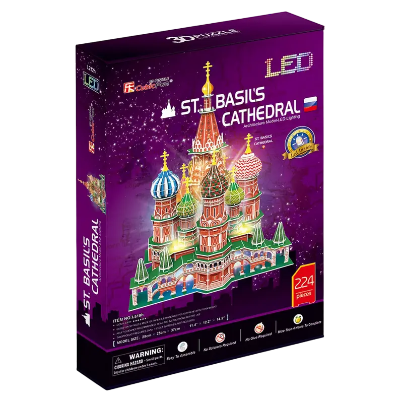 Puzzle 3D CubicFun St. Basil’s Cathedral Multicolor
