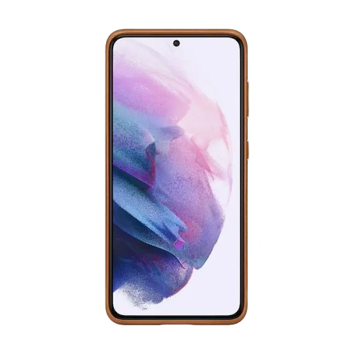 Чехол Samsung Galaxy S21 Leather Cover Кожаный чехол Коричневый