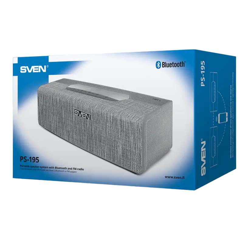 Портативная колонка SVEN PS-195 Серый