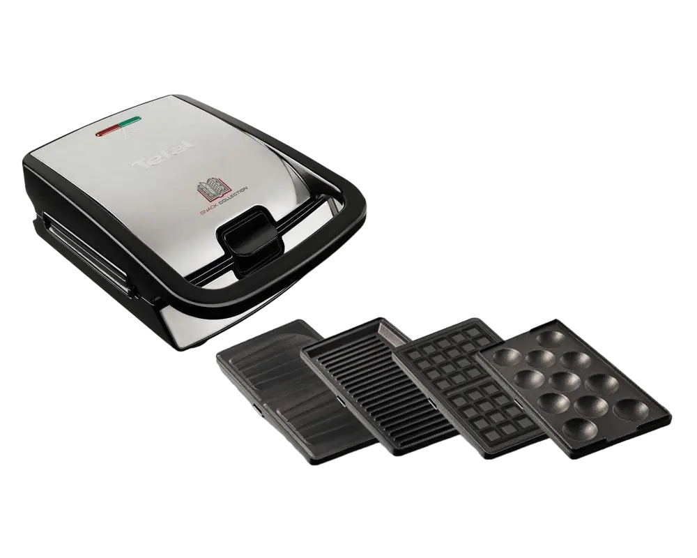 Aparat pentru sandwich multifunctional Tefal Snack Collection Negru / Argintiu