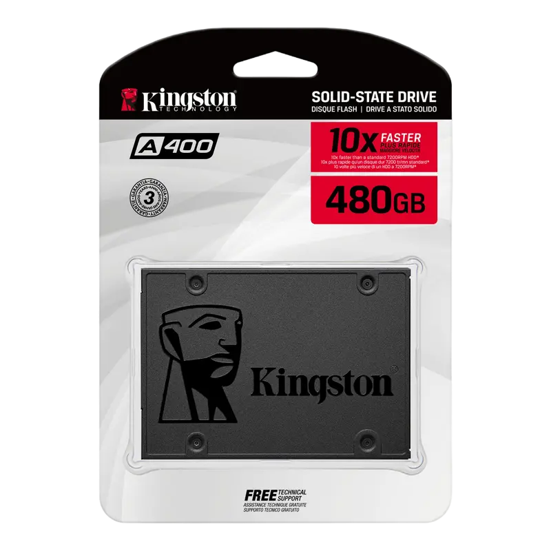 Накопитель SSD Kingston A400 A400 480GB