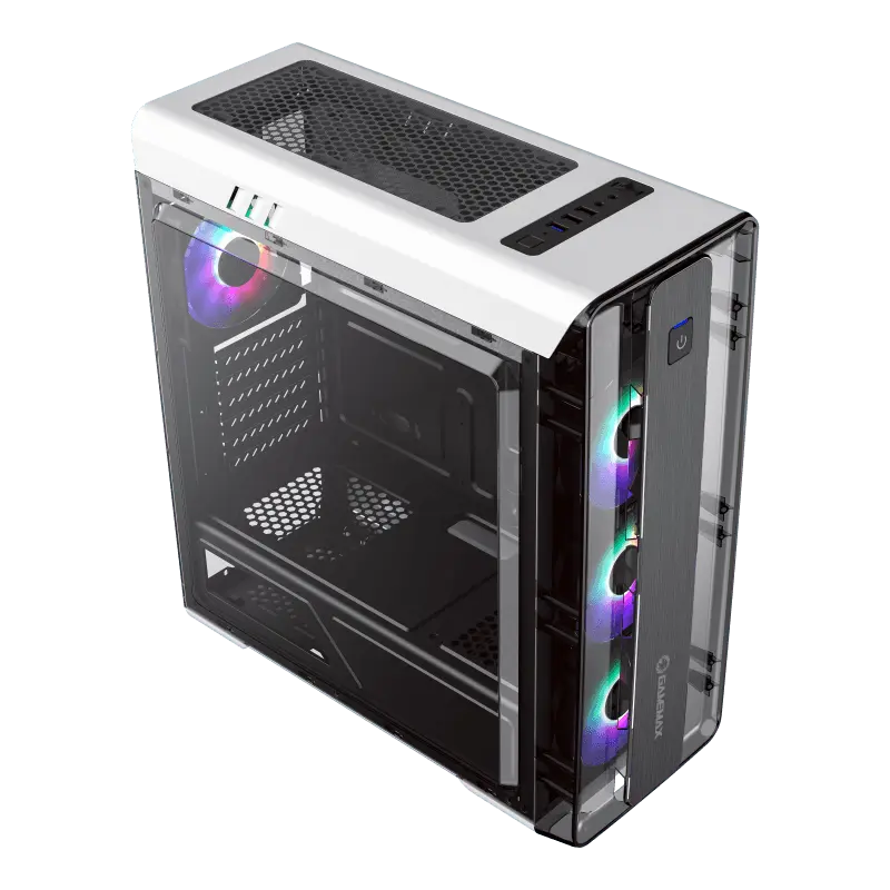 Компьютерный корпус Gamemax MOONLIGHT FRGB WT Midi-Tower Белый
