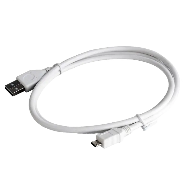 Cablu încărcare și sincronizare Cablexpert CCP-mUSB2-AMBM-W-0.5M Alb