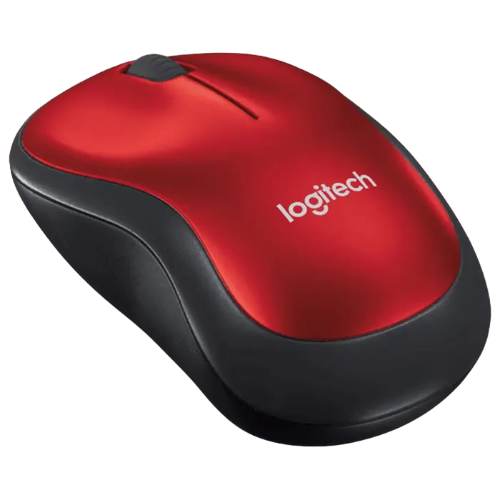 Беcпроводная мышь Logitech M185 Беспроводное Красный