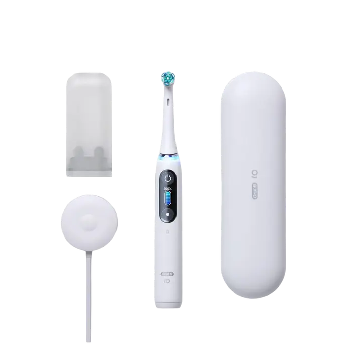 Periuță de dinți electrică Pentru adulți Braun iO 8 Duo Alabastru alb | Ametrin violet