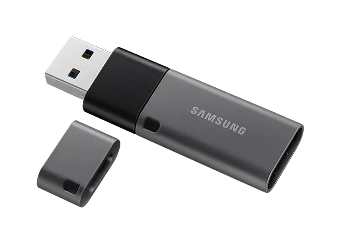 USB Flash накопитель Samsung DUO Plus 32ГБ Черный/Серый