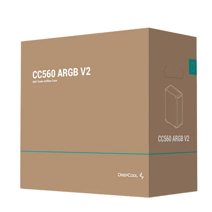 Компьютерный корпус Deepcool CC560 ARGB V2 Midi-Tower Черный