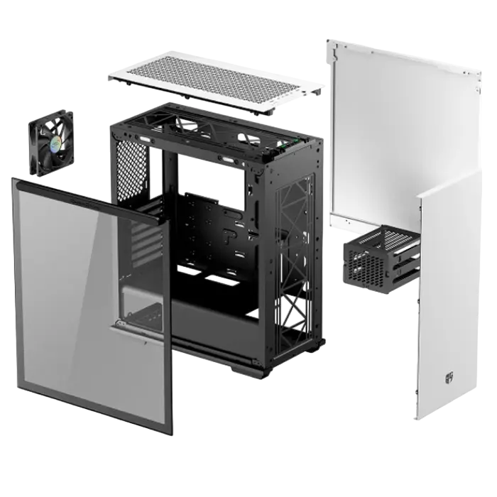 Компьютерный корпус Deepcool MACUBE 310 WH Midi-Tower Белый