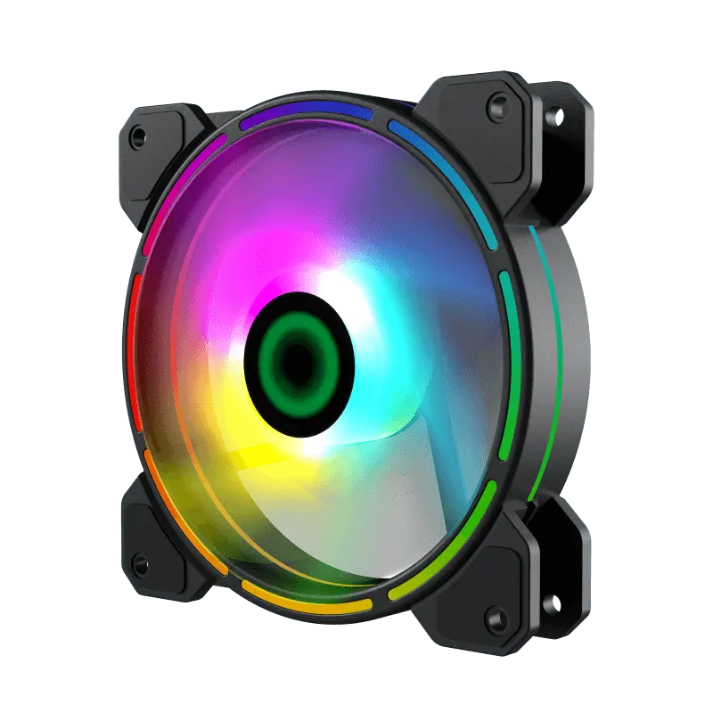 Вентилятор для ПК Gamemax FN-12Rainbow-D 120 мм Черный