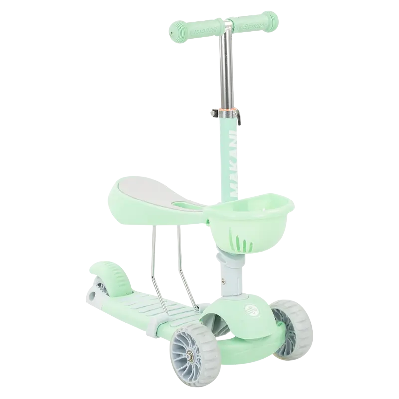 Детский 3-колесный самокат Makani BonBon Бирюзовый