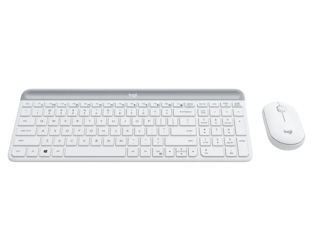Клавиатура и мышь Logitech MK470 Мембрана Белый