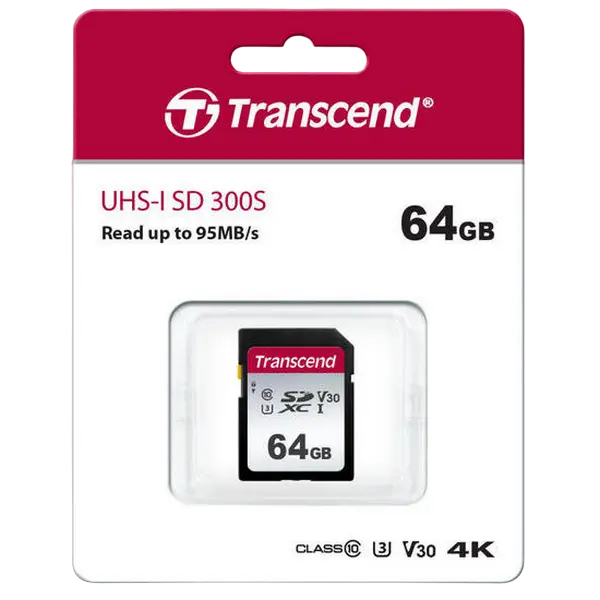 Карта памяти Transcend SDC300S 64ГБ