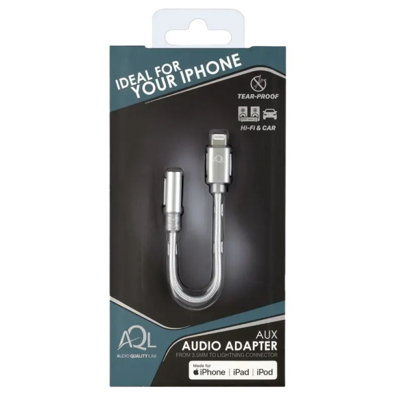 Audio Adaptor Cellularline Aux Adapter Audio Gri