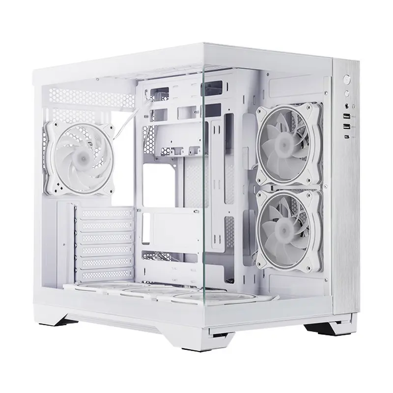 Компьютерный корпус Chieftec Visio, Midi-Tower, Без блока питания, Белый