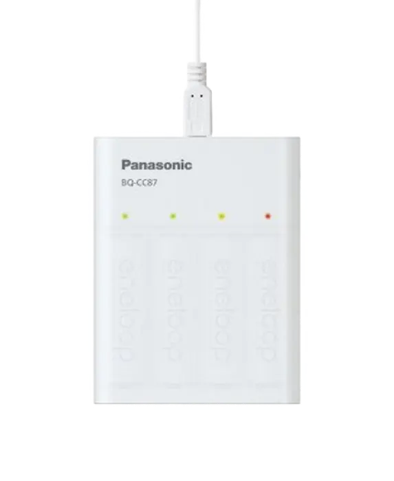 Зарядное устройство Panasonic Smart & Quick BQ-CC87USB Белый