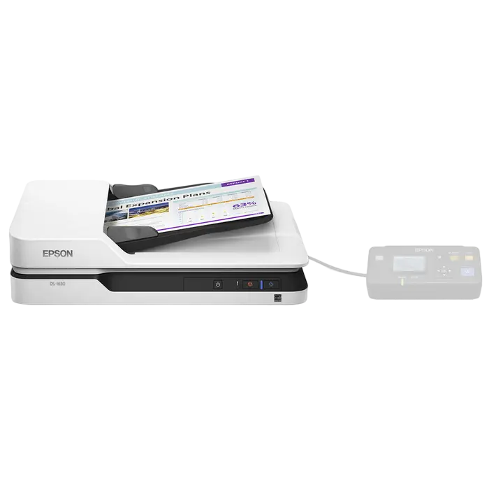 Планшетный, двухсторонний ADF Epson WorkForce DS-1630 A4 Серый