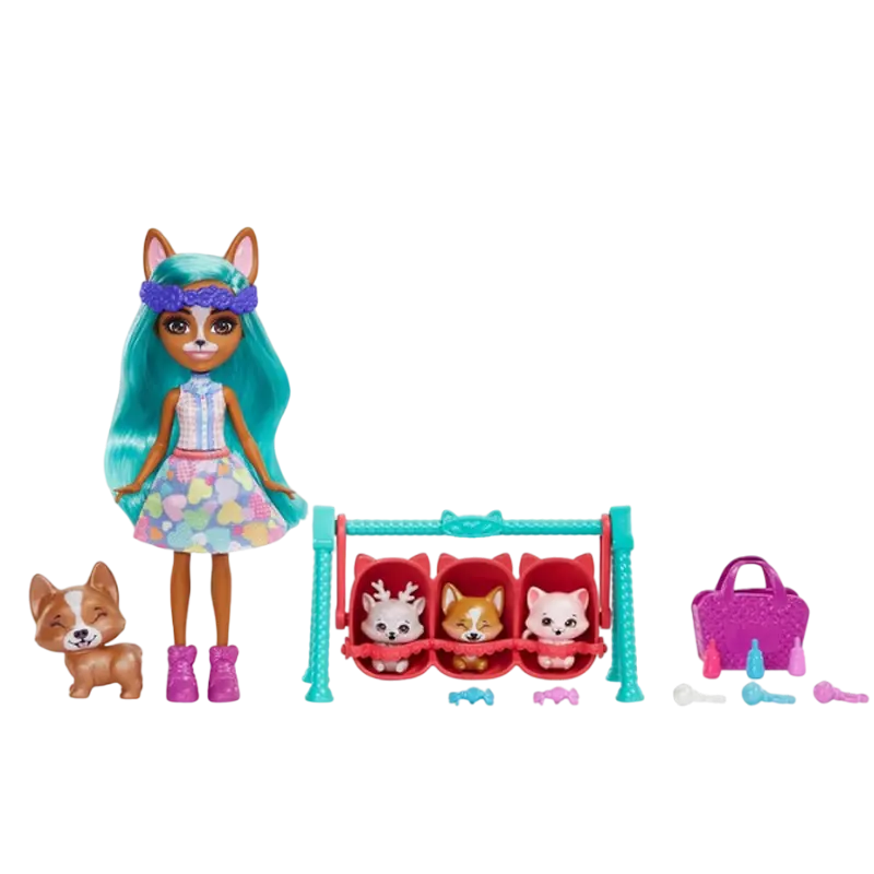 Enchantimals Corgi Krizia and Shuo