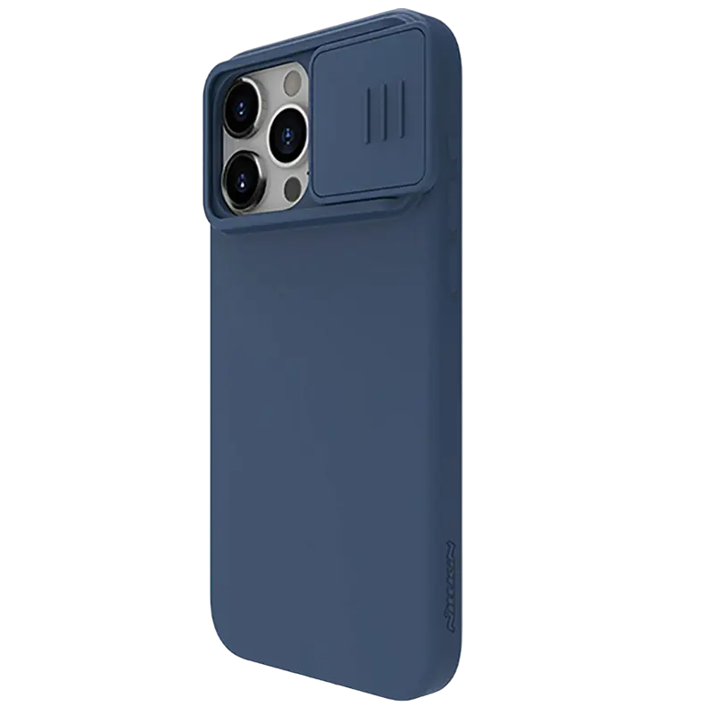 Husă Nillkin Apple iPhone 15 Pro CamShield Silky Silicone CamShield Silky Albastru Marin