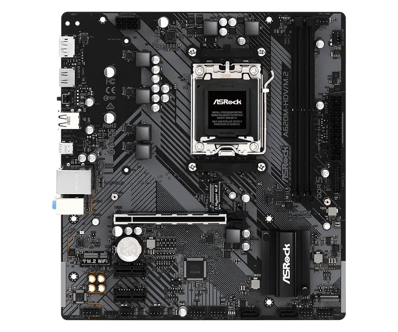 Материнская плата ASRock A620M-HDV/M.2 AM5 Micro-ATX