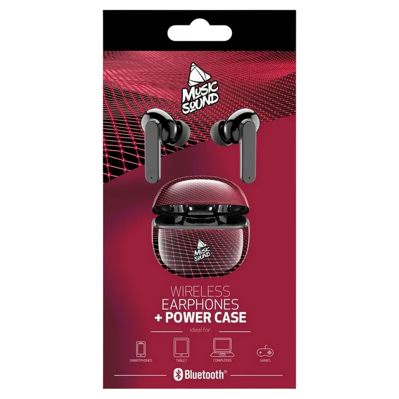 Наушники Cellularline Music Sound Fantasy in ear Чёрный/Красный