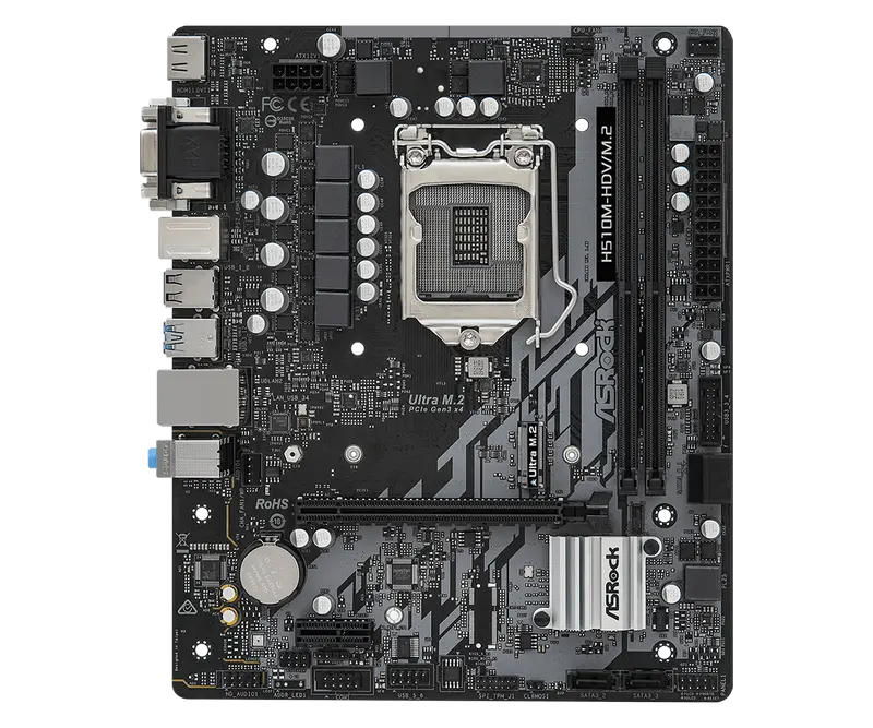 Материнская плата ASRock H510M-HDV/M.2 LGA1200 Micro-ATX
