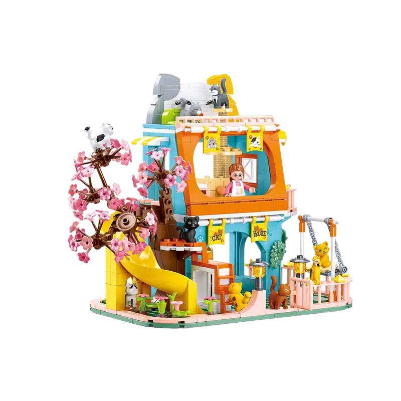 Конструктор Sluban Girls Dream - Cat House Разноцветный