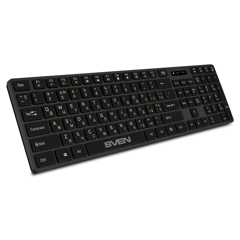 Клавиатура SVEN E5300W Мембрана Черный