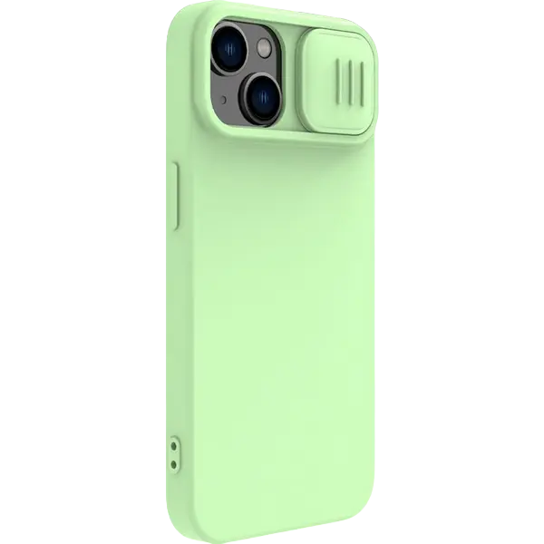 Husă Nillkin Apple iPhone 15 CamShield Silky Silicone CamShield Silky Mint Green