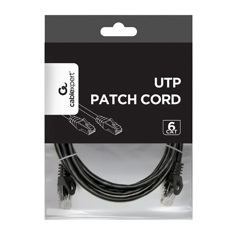 Патч-корд Cablexpert PP6U-2M/BK Черный