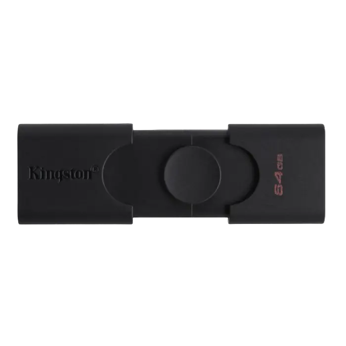 USB Flash накопитель Kingston DataTraveler Duo 64ГБ Чёрный