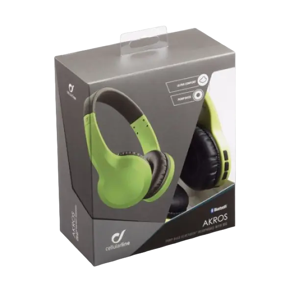 Наушники Cellularline Akros Light Зелёный