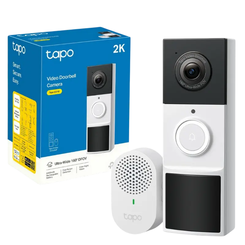 Дверной видеозвонок TP-LINK TAPO D210 Белый