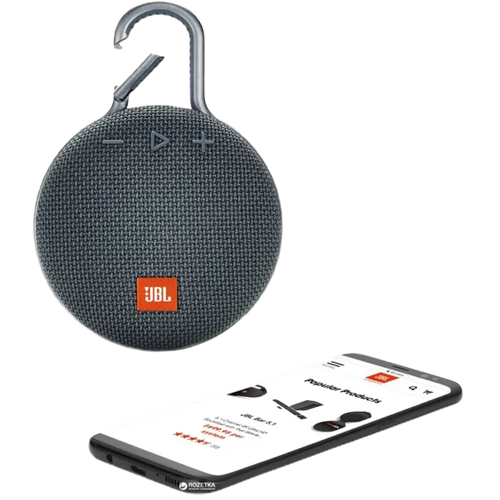 Портативная колонка JBL Clip 3 Синий