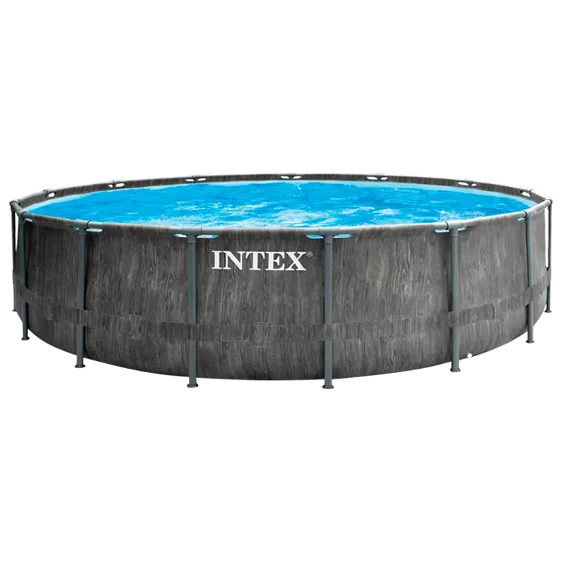 Каркасный бассейн Intex GreyWood Premium Серый