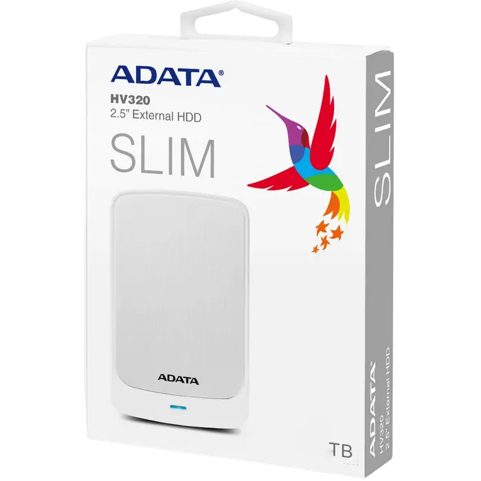 Внешний портативный жесткий диск ADATA HV320 2 ТБ Белый