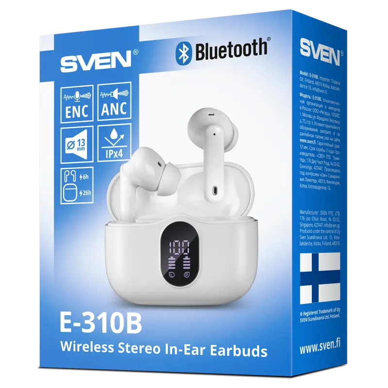 Наушники SVEN E-310B Белый