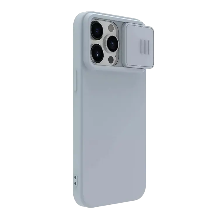 Чехол Nillkin Apple iPhone 15 Pro Max CamShield Silky Silicone CamShield Silky Star-Gray