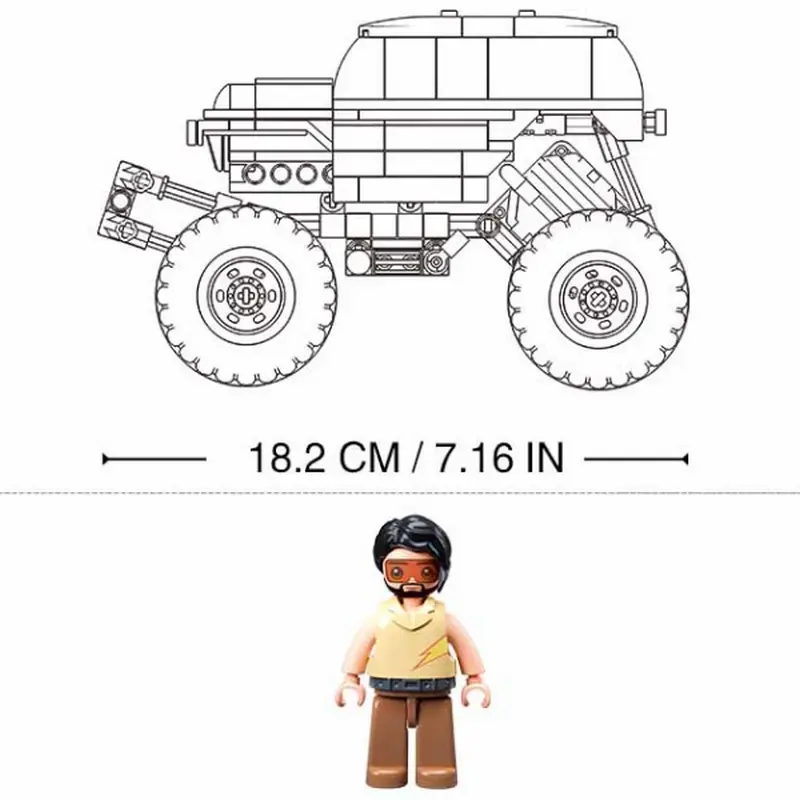 Конструктор Sluban Off-Road - Big Foot Green-Brown BKI