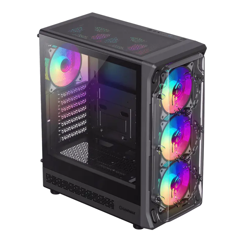 Carcasă PC Gamemax STARLIGHT 2 AB Midi-Tower Negru