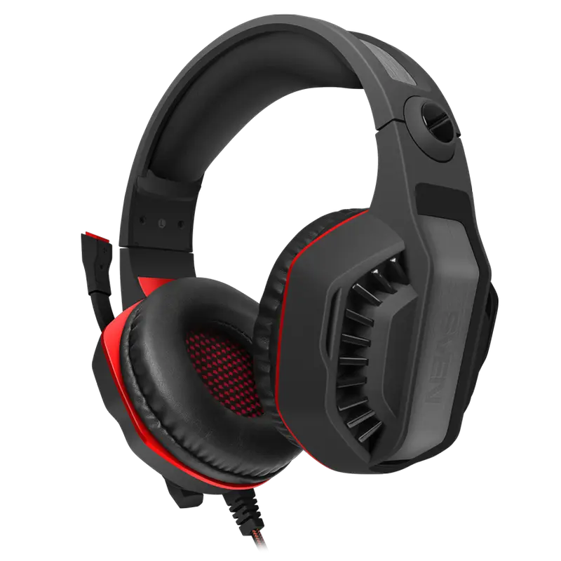 Căști SVEN AP-U990MV Negru/Roșu