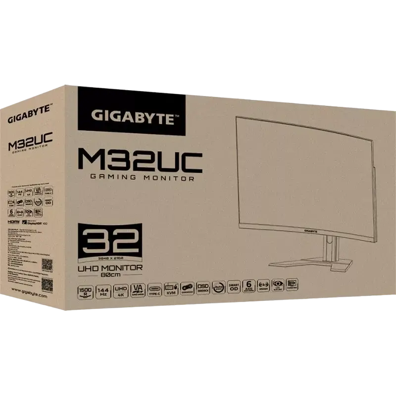 Игровой монитор Gigabyte M32UC Чёрный