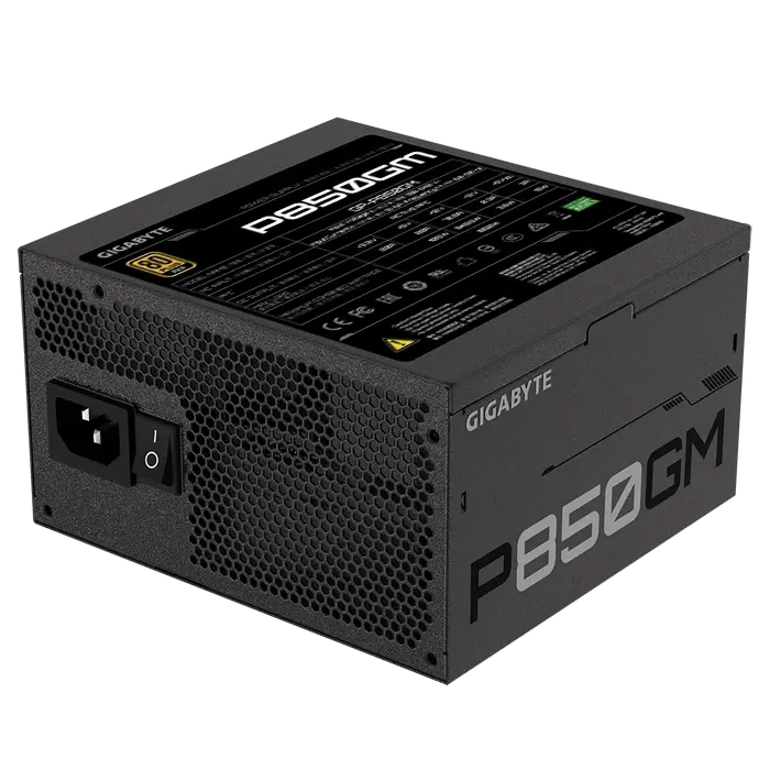 Tip Блок питания для компьютеров Gigabyte GP-P850GM ATX Черный