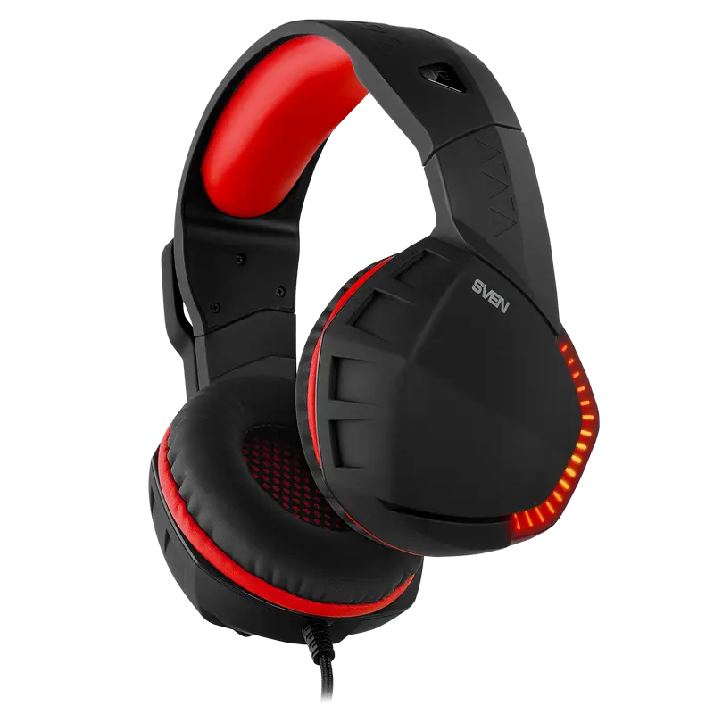 Căști SVEN AP-U989MV Negru/Roșu
