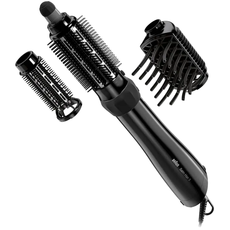 Uscător de păr-perie Braun Satin Hair 5 Negru