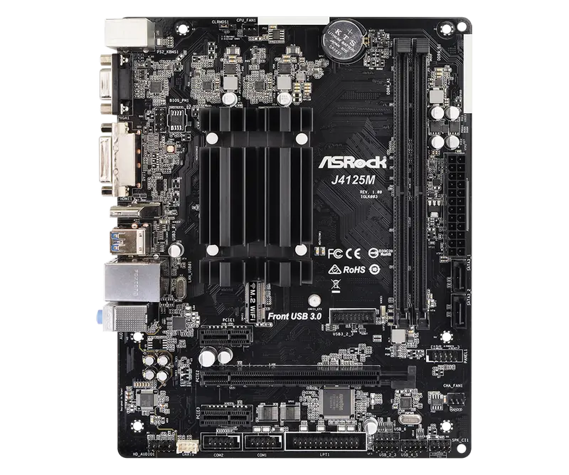 Материнская плата ASRock J4125M Micro-ATX
