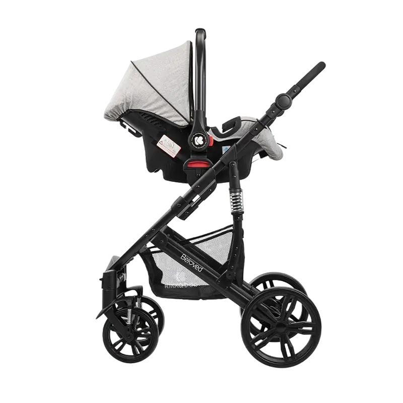 Коляска 3-в-1 Kikka Boo Beloved Серый