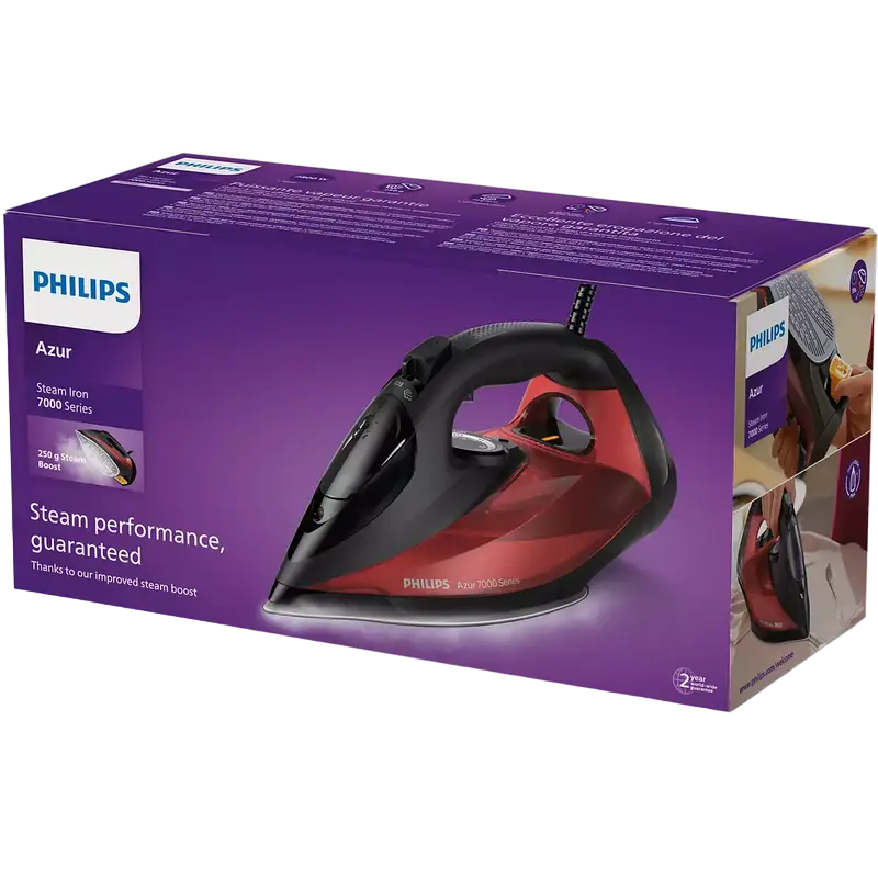 Fier de călcat Philips 7000 Series Negru | Roșu