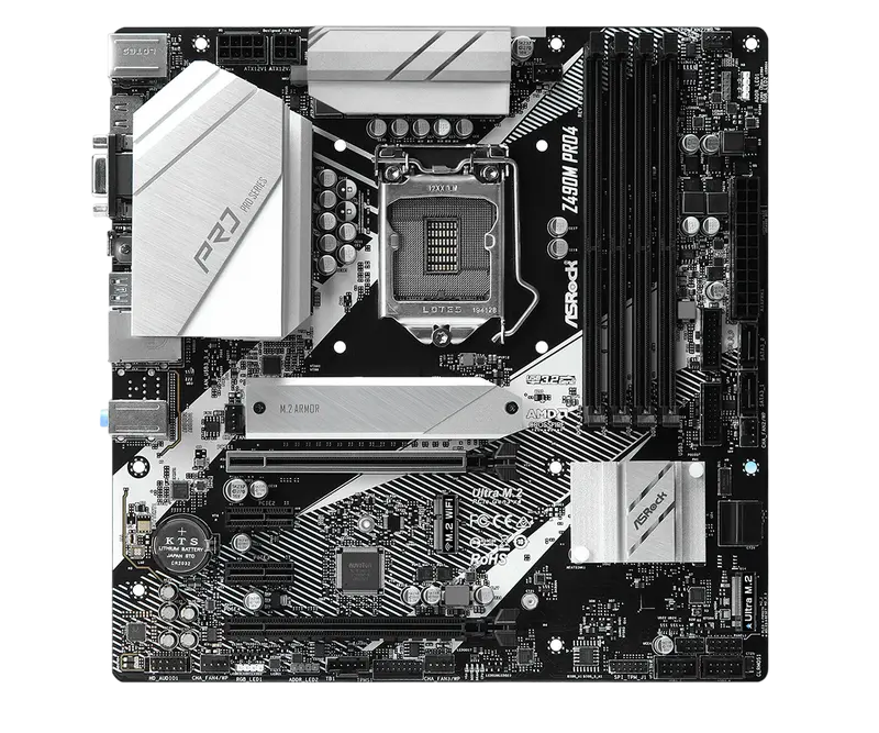Материнская плата ASRock Z490M PRO4 LGA1200 Micro-ATX