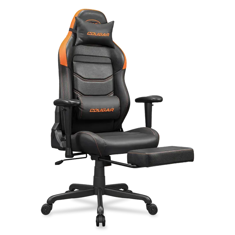 Игровое кресло Cougar Explore Neo ПВХ Кожа Черный | Оранжевый
