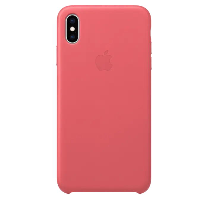 Чехол Apple iPhone XS Max Leather Case Кожаный чехол Розовый